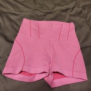 Aerie Pink Women's Ribbed Bike Shorts